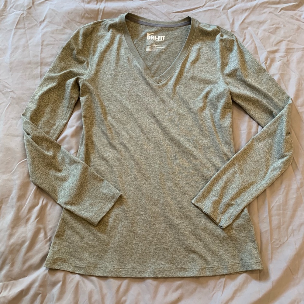 Gray Nike Dri Fit LongSleeve